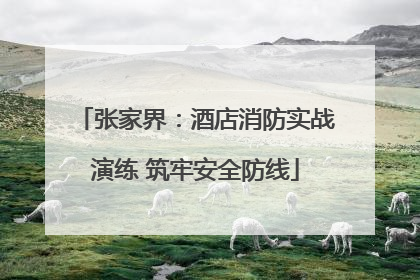 张家界：酒店消防实战演练 筑牢安全防线