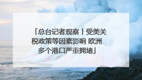 总台记者观察丨受美关税政策等因素影响 欧洲多个港口严重拥堵