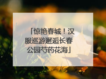 惊艳春城！汉服巡游邂逅长春公园芍药花海