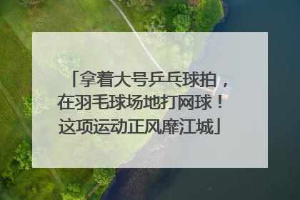 拿着大号乒乓球拍，在羽毛球场地打网球！这项运动正风靡江城
