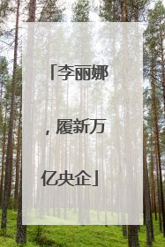 李丽娜，履新万亿央企