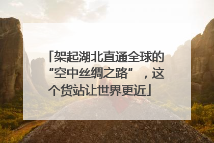 架起湖北直通全球的“空中丝绸之路”，这个货站让世界更近