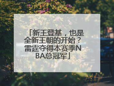 新王登基，也是全新王朝的开始？雷霆夺得本赛季NBA总冠军