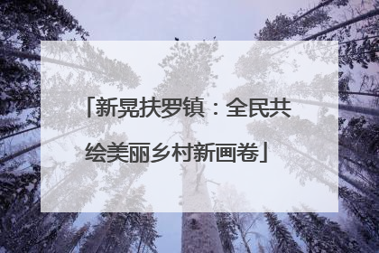 新晃扶罗镇：全民共绘美丽乡村新画卷