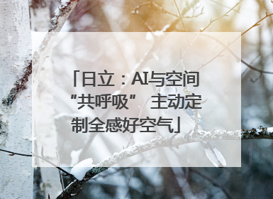 日立：AI与空间“共呼吸” 主动定制全感好空气