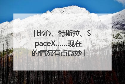 比心、特斯拉、SpaceX……现在的情况有点微妙
