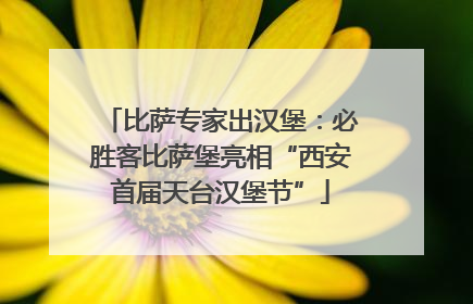 比萨专家出汉堡：必胜客比萨堡亮相“西安首届天台汉堡节”
