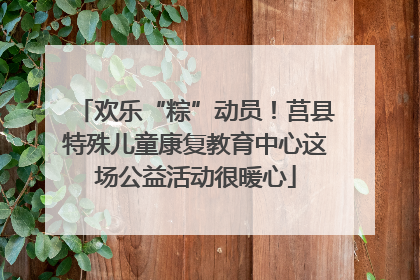 欢乐“粽”动员！莒县特殊儿童康复教育中心这场公益活动很暖心