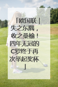 欧国联｜失之东隅，收之桑榆！四年无冠的C罗终于再次举起奖杯