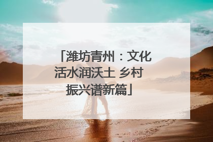 潍坊青州：文化活水润沃土 乡村振兴谱新篇