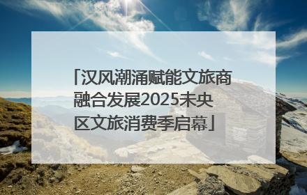 汉风潮涌赋能文旅商融合发展2025未央区文旅消费季启幕