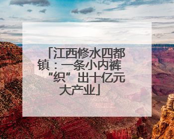 江西修水四都镇：一条小内裤“织”出十亿元大产业