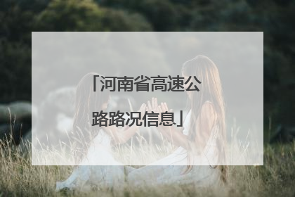 河南省高速公路路况信息