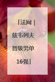 法网｜兹韦列夫晋级男单16强