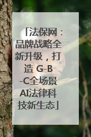 法保网：品牌战略全新升级，打造 G-B-C全场景AI法律科技新生态