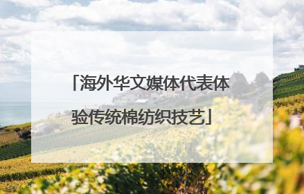 海外华文媒体代表体验传统棉纺织技艺