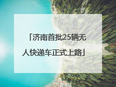 济南首批25辆无人快递车正式上路