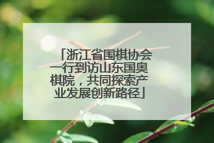 浙江省围棋协会一行到访山东国奥棋院，共同探索产业发展创新路径