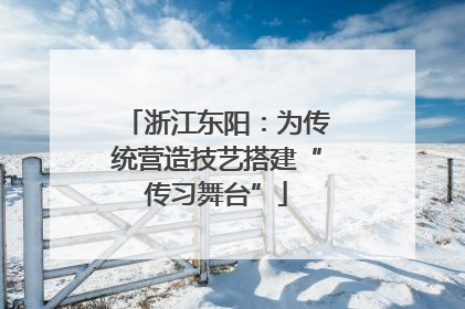浙江东阳：为传统营造技艺搭建“传习舞台”