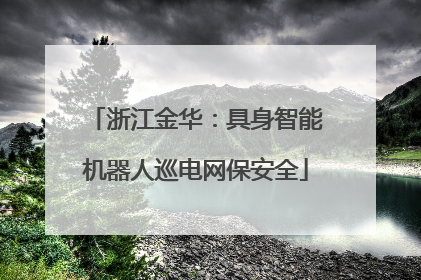 浙江金华：具身智能机器人巡电网保安全