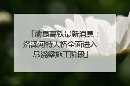 渝昆高铁最新消息：洛泽河特大桥全面进入悬浇梁施工阶段