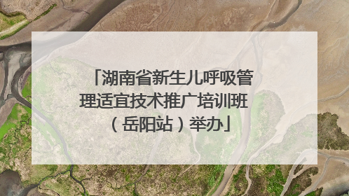 湖南省新生儿呼吸管理适宜技术推广培训班（岳阳站）举办