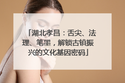 湖北孝昌：舌尖、法理、笔墨，解锁古镇振兴的文化基因密码