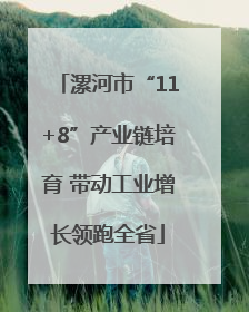 漯河市“11+8”产业链培育 带动工业增长领跑全省