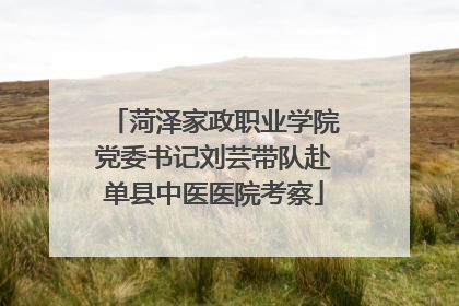 菏泽家政职业学院党委书记刘芸带队赴单县中医医院考察
