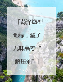 菏泽微型地标，藏了九味高考“解压剂”