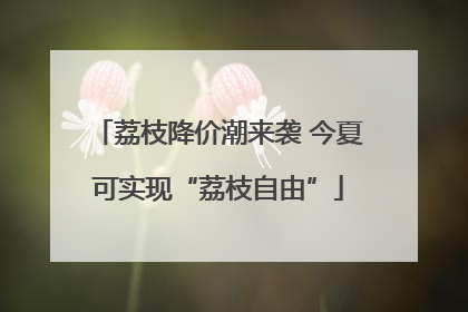 荔枝降价潮来袭 今夏可实现“荔枝自由”
