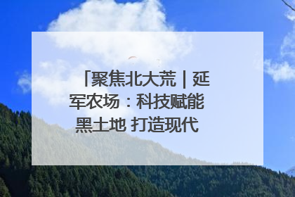 聚焦北大荒｜延军农场：科技赋能黑土地 打造现代农业“智慧芯”