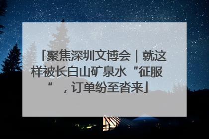 聚焦深圳文博会｜就这样被长白山矿泉水“征服”，订单纷至沓来