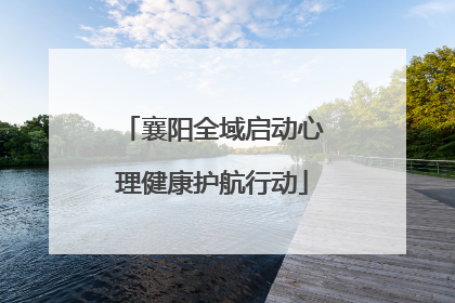 襄阳全域启动心理健康护航行动