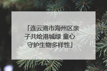 连云港市海州区亲子共绘港城绿 童心守护生物多样性