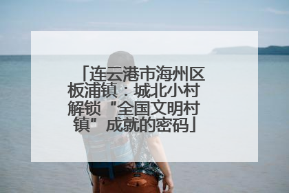 连云港市海州区板浦镇：城北小村解锁“全国文明村镇”成就的密码