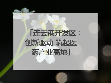 连云港开发区：创新驱动 筑起医药产业高地