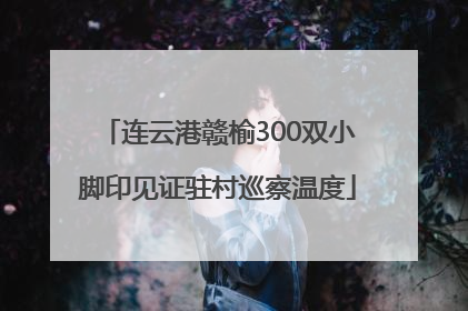连云港赣榆300双小脚印见证驻村巡察温度
