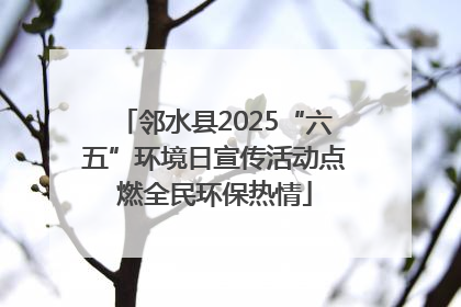 邻水县2025“六五”环境日宣传活动点燃全民环保热情
