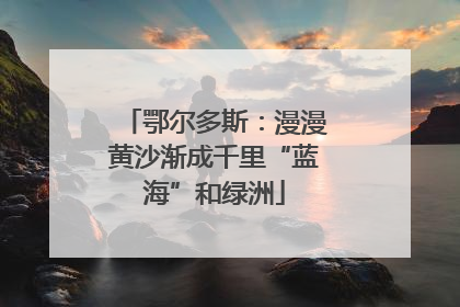 鄂尔多斯：漫漫黄沙渐成千里“蓝海”和绿洲