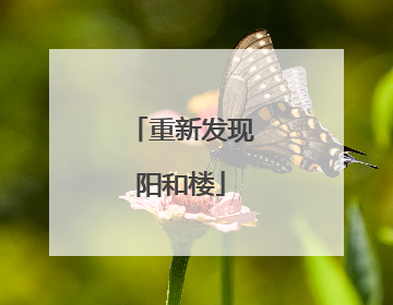 重新发现阳和楼