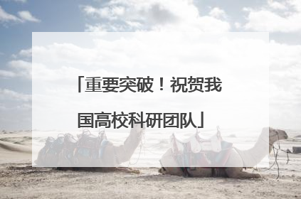 重要突破！祝贺我国高校科研团队