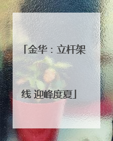 金华：立杆架线 迎峰度夏
