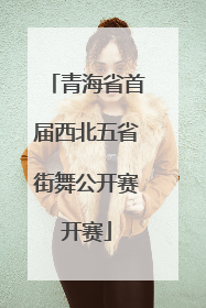 青海省首届西北五省街舞公开赛开赛