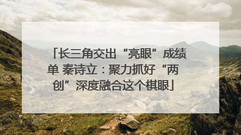 长三角交出“亮眼”成绩单 秦诗立：聚力抓好“两创”深度融合这个棋眼