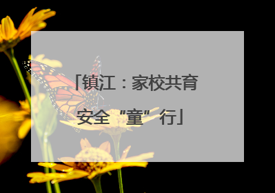 镇江：家校共育 安全“童”行