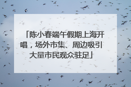 陈小春端午假期上海开唱，场外市集、周边吸引大量市民观众驻足