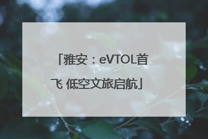 雅安：eVTOL首飞 低空文旅启航