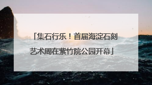 集石行乐！首届海淀石刻艺术周在紫竹院公园开幕