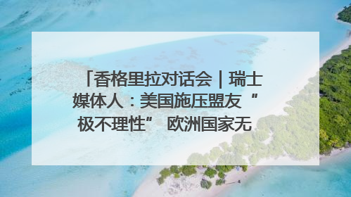 香格里拉对话会｜瑞士媒体人：美国施压盟友“极不理性” 欧洲国家无意与中国“脱钩断链”